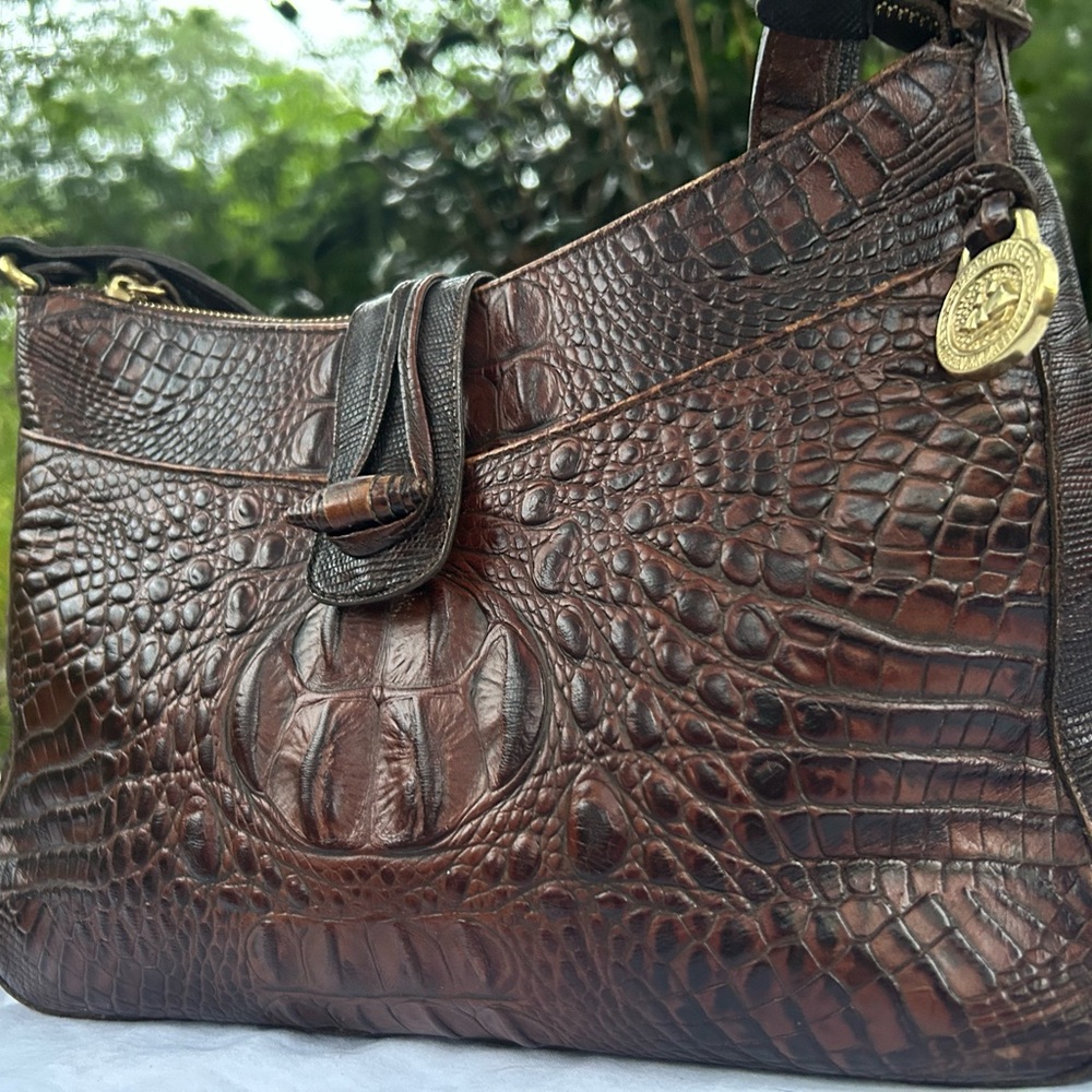 SALE! Brahmin Elegant Crocodile-Embossed Women's Crossbody or Shoulder Bag